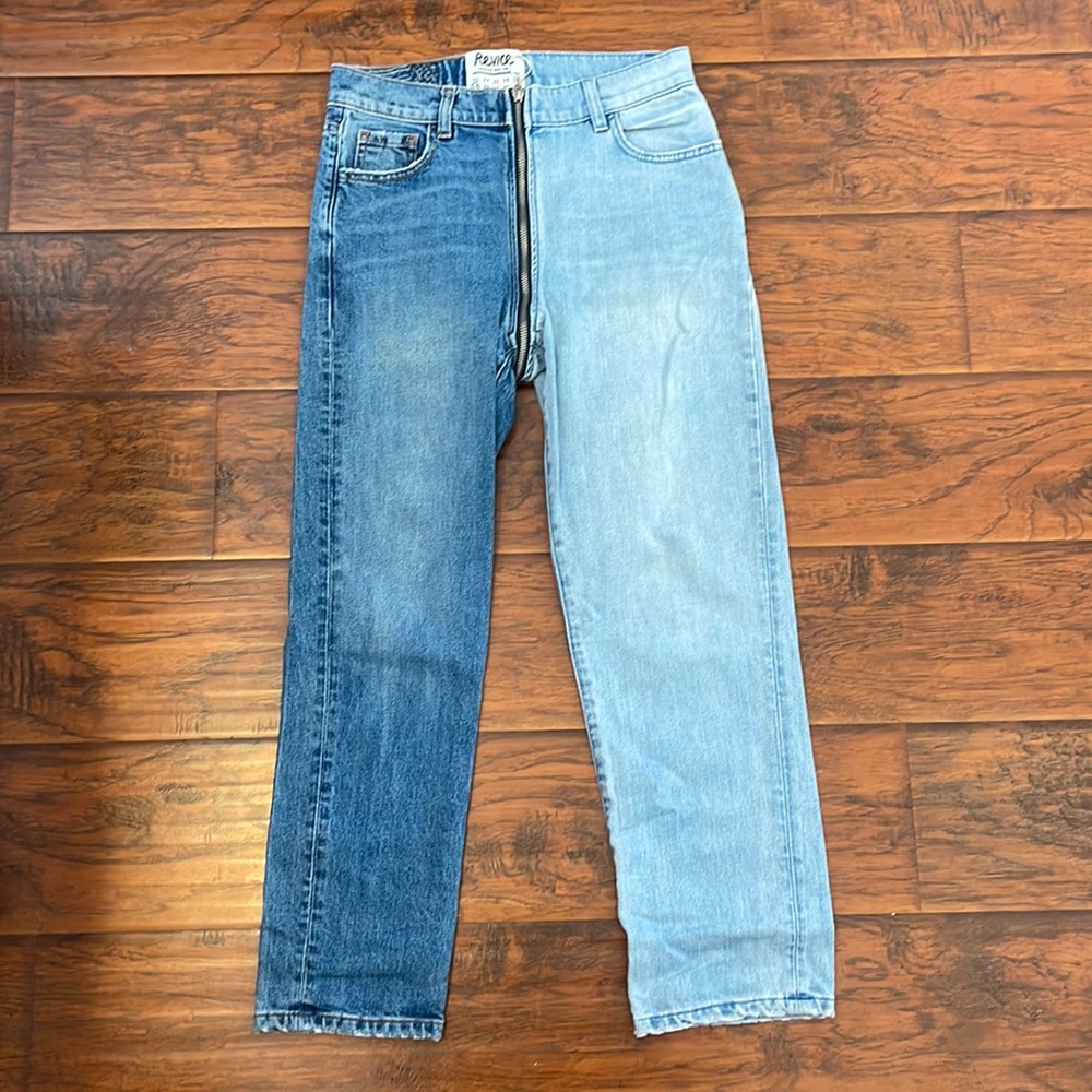 Revive zipper detail jeans